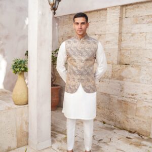 Geometrical patterned waistcoat