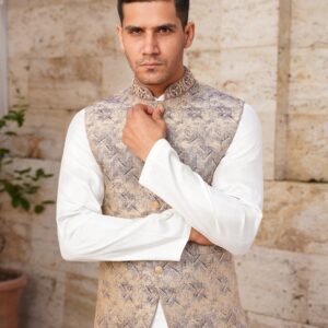 Geometrical patterned waistcoat