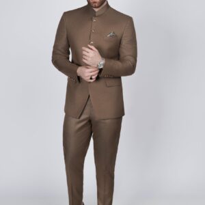 Solid brown prince suit