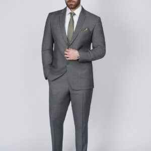 Gray two piece suit