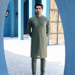 Olive Kurta Set