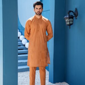 Nut Brown Kurta Set