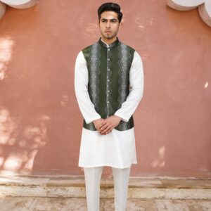 Bottle green waistcoat