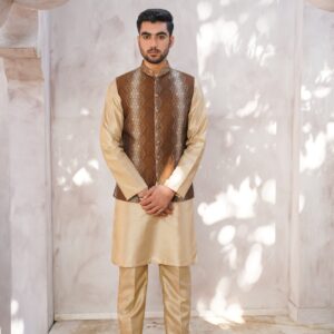 Mocha-toned waistcoat