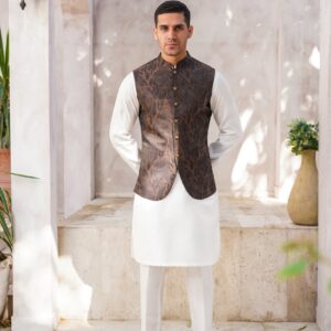 Chocolate brown waistcoat